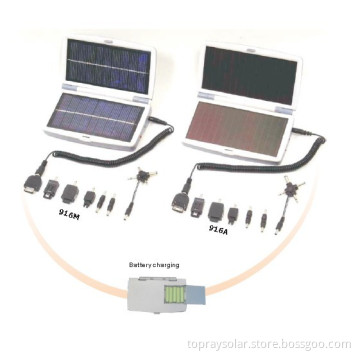 Solar Mobile Phone Charger with AAA Battery Charging Function
